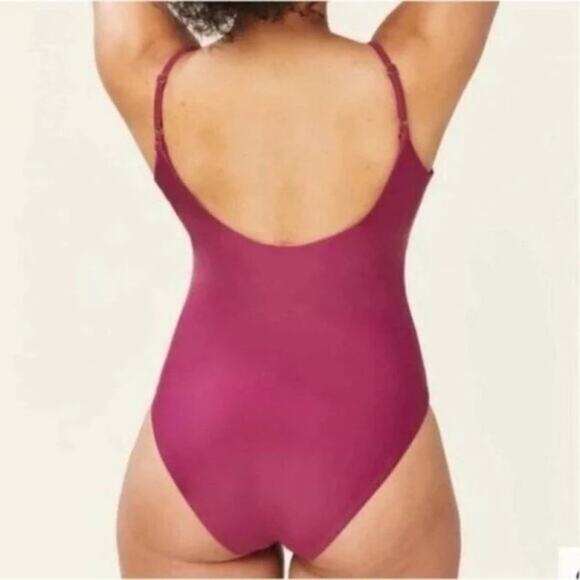 Andie Swim The Santorini One Piece Bathing Suit Plum Purple Size XS - Picture 2 of 6